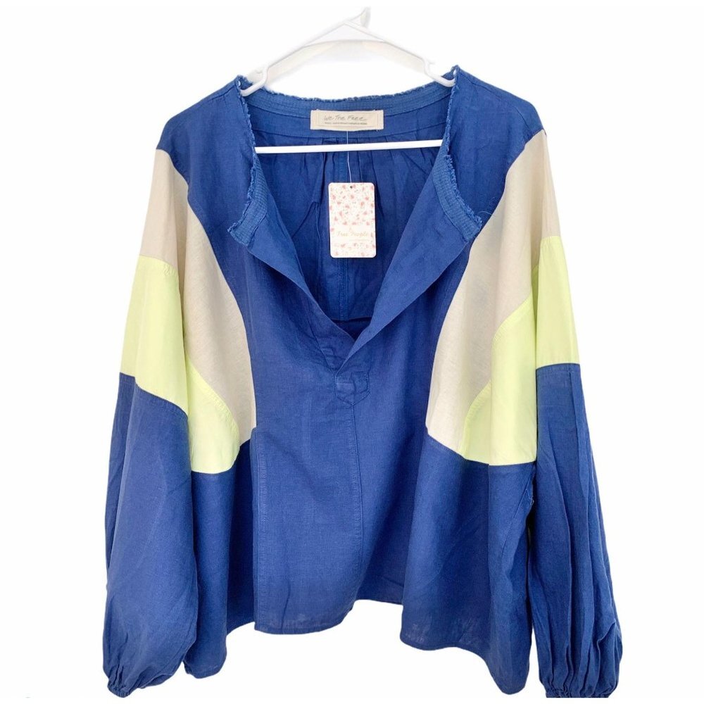 Free People NWT Beating Hearts Colorblocked Drawst - Picture 2 of 9